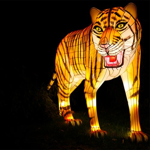 Festival Dekorasi Lentera Sutra Lentera Harimau